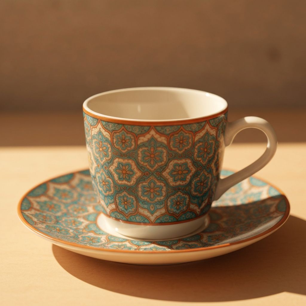 Decorative coffee cup representing career conversations